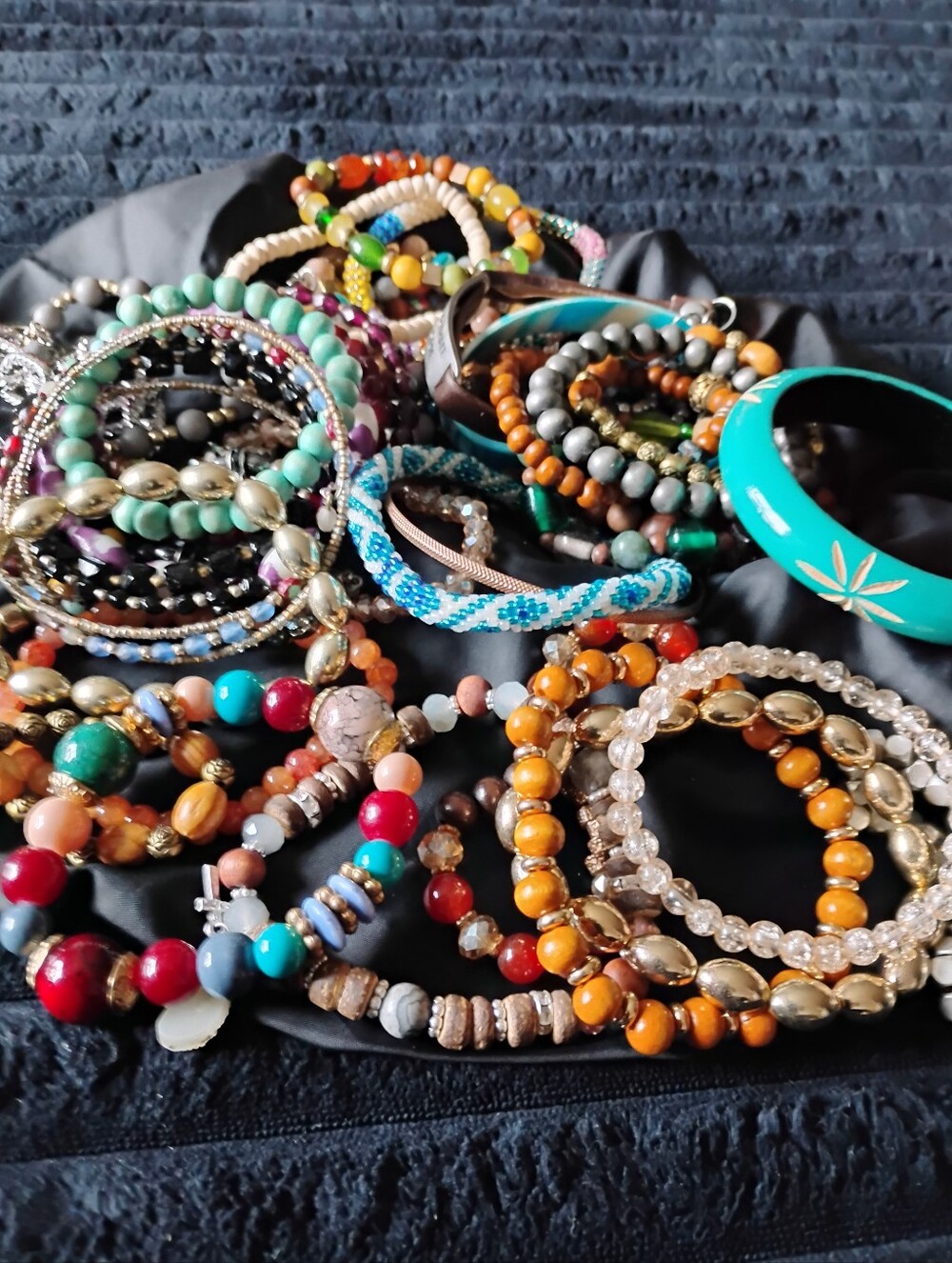 Huge Colorful Multi-Bead Colorful Accented Women's Bracelets